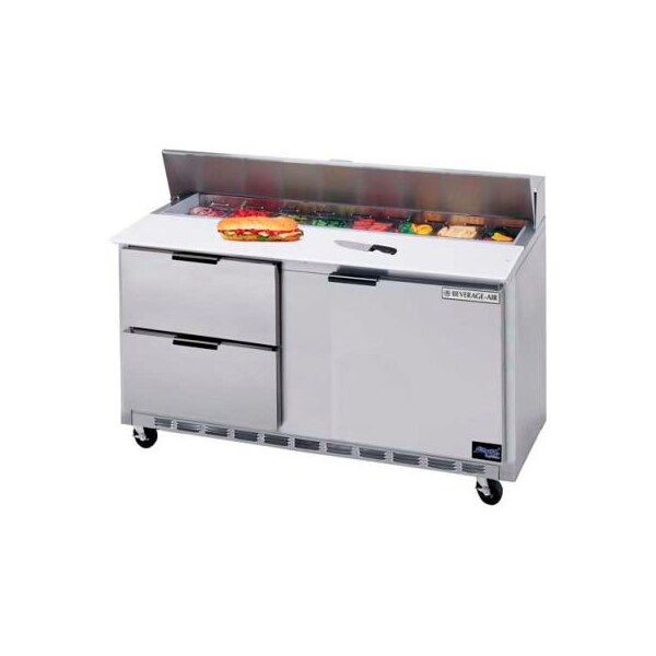 Beverage-Air Beverage Air Food Prep Tables Sped60 Elite Series Standard Top W/ Drawers, 60"W SPED60HC-12-2 - main